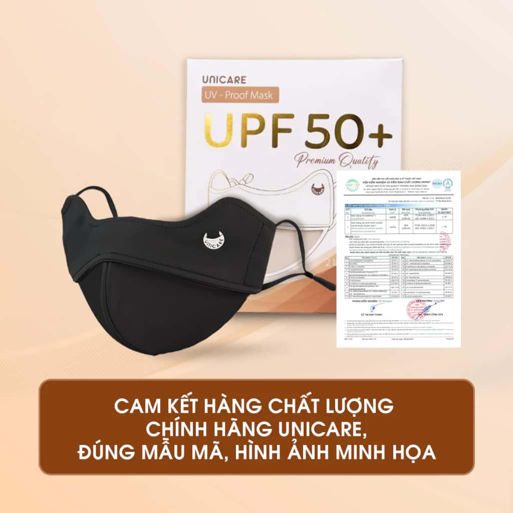 Khẩu trang chống tia UV UNICARE PROOF MASK, bảo vệ da khỏi tia UV - Hàng chính hãng ảnh 4