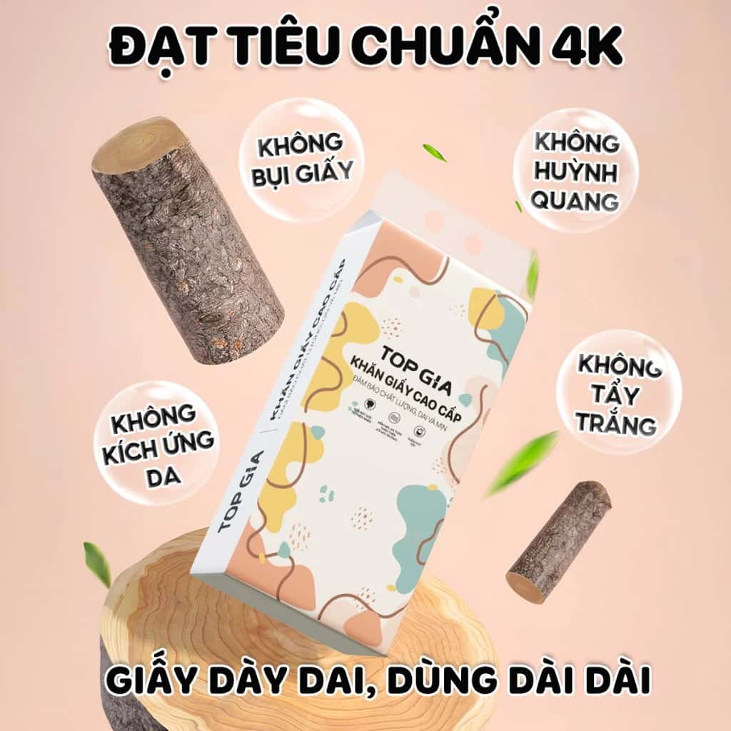 Giấy vệ sinh treo tường TopGia đa sắc đa năng từ bột giấy thiên nhiên, 1280tờ/4lớp ảnh 4