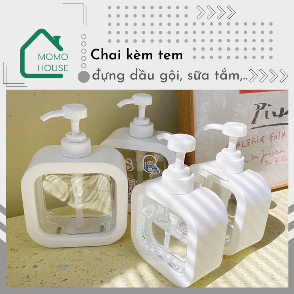Chai Chiết Dầu Gội Sữa Tắm Trong Suốt, Hộp Đựng Nước Rửa Tay, Nước Rửa Bát Đa Năng, Chai Đựng Dầu Gội, Lọ Đựng Sữa... — bếp nhà mình