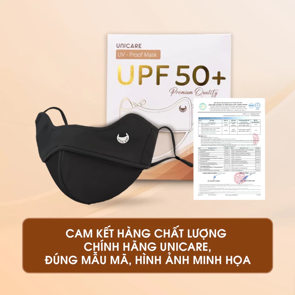 Khẩu trang chống tia UV UNICARE PROOF MASK, bảo vệ da khỏi tia UV - Hàng chính hãng ảnh 4
