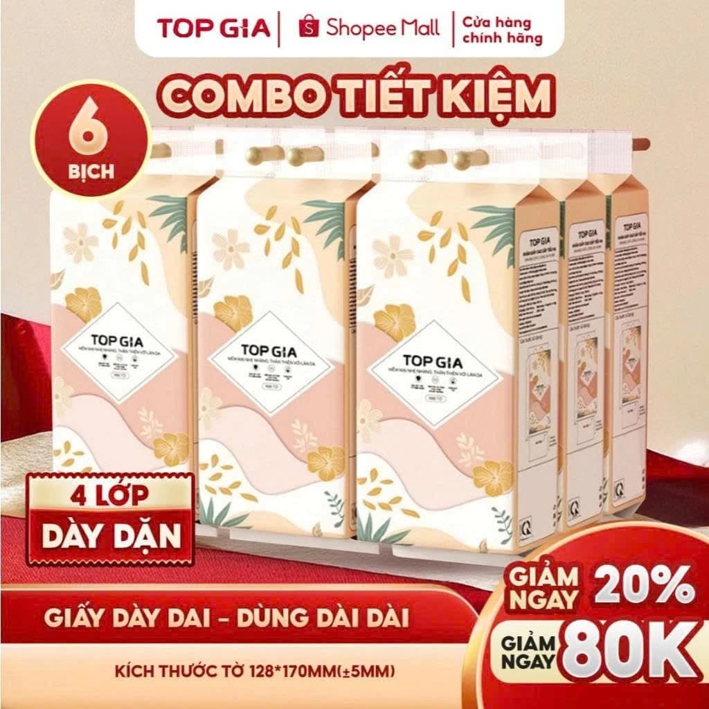 Khăn giấy vệ sinh treo tường Tiểu Hạ 1000 tờ làm từ bột gỗ thiên nhiên, an toàn, 6 bịch hoặc 10 bịch ảnh 2